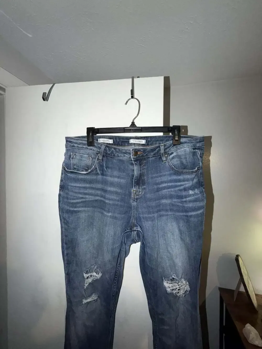Vigoss Women's Mid-Rise Distressed Skinny Jeans Size 16